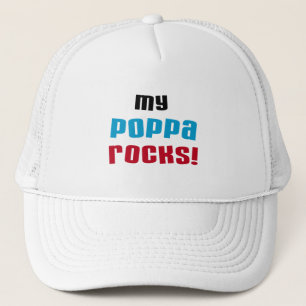 Meine Poppa Rocks Tshirts und Geschenke Truckerkappe