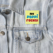 Meine Poppi Rocks T - Shirt und Geschenke Button (Beispiel)