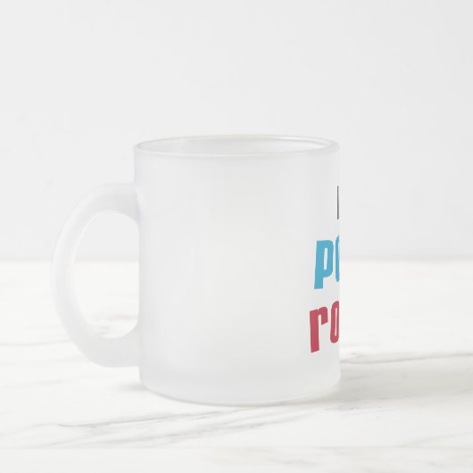 Meine Poppi Rocks T - Shirt und Geschenke Mattglastasse (Links)