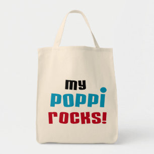 Meine Poppi Rocks T - Shirt und Geschenke Tragetasche