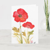 Meine Poppies Karte (Vorderseite)