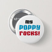 Meine Poppy Rocks T - Shirt und Geschenke Button (Vorne & Hinten)