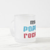 Meine Poppy Rocks T - Shirt und Geschenke Mattglastasse (Vorderseite Links)