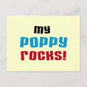 Meine Poppy Rocks T - Shirt und Geschenke Postkarte (Vorderseite)