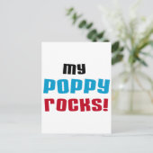 Meine Poppy Rocks T - Shirt und Geschenke Postkarte (Stehend Vorderseite)