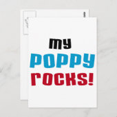 Meine Poppy Rocks T - Shirt und Geschenke Postkarte (Vorne/Hinten)