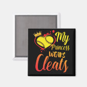 Meine Princess Wears reinigt Softball-Mama Basebal Magnet (Vorderseite/Rückseite)