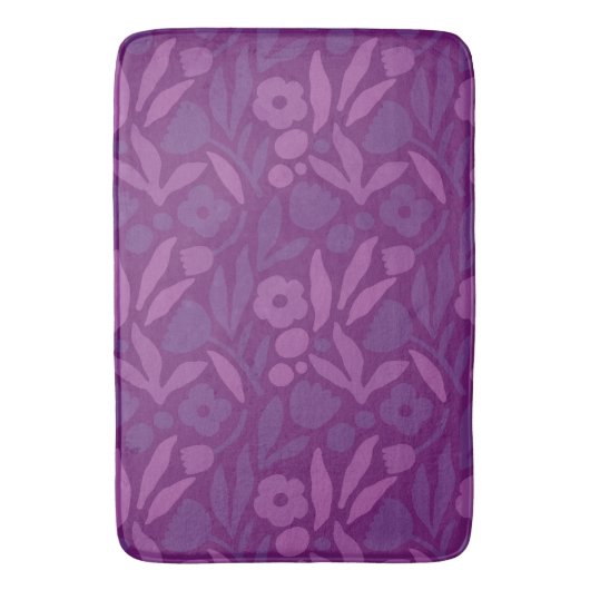 Meine Prinzessin Lieben Lila glücklich große Blume Badematte (Vorderseite Vertikal)