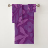 Meine Prinzessin Lieben Lila glücklich große Blume Badhandtuch Set (Insitu)