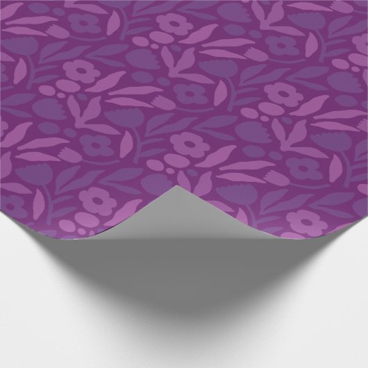 Meine Prinzessin Lieben Lila glücklich große Blume Geschenkpapier (Ecke)