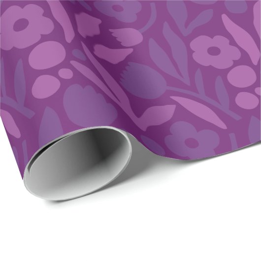 Meine Prinzessin Lieben Lila glücklich große Blume Geschenkpapier (Rolleneckpunkt)