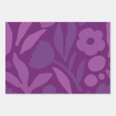 Meine Prinzessin Lieben Lila glücklich große Blume Geschenkpapier Set (Vorderseite 3)