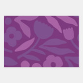 Meine Prinzessin Lieben Lila glücklich große Blume Geschenkpapier Set (Vorderseite)