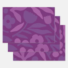 Meine Prinzessin Lieben Lila glücklich große Blume Geschenkpapier Set