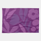 Meine Prinzessin Lieben Lila glücklich große Blume Geschirrtuch (Horizontal)