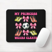 Meine Prinzessin trägt Stollen Fußballmutter Mutte Mousepad (Mit Mouse)