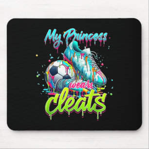 Meine Prinzessin trägt Stollen Tropfender Fußball Mousepad