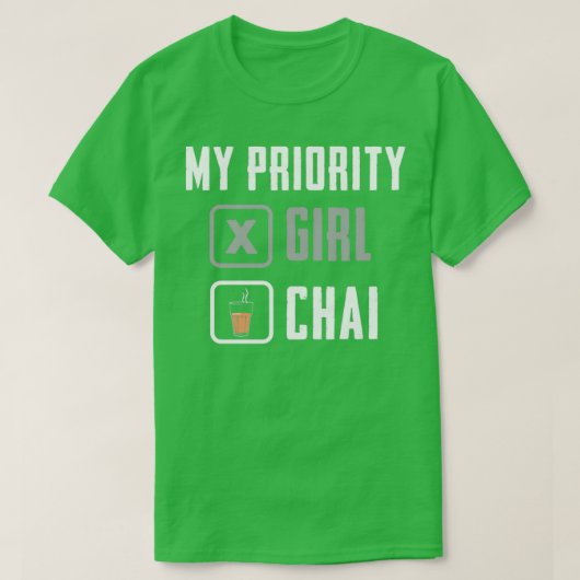 Meine Prioritätenliste T-Shirt (Design vorne)