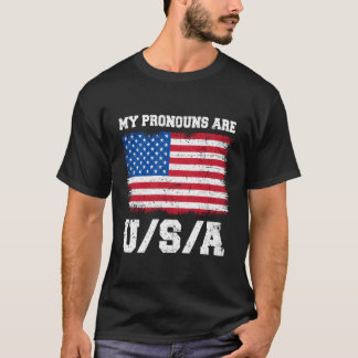 Meine Pronomen sind die US-Amerikaner sagen am 4. T-Shirt