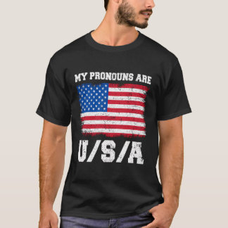 Meine Pronomen sind die US-Amerikaner sagen am 4. T-Shirt
