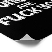Meine Pronomen sind du lustiger Sarkasmus Poster (Ecke)