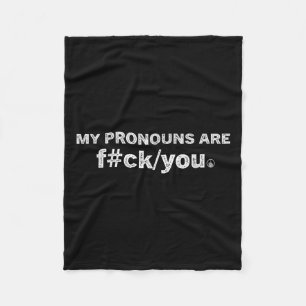 Meine Pronomen sind F#ck You Funny Stolz Lgbt Que Fleecedecke