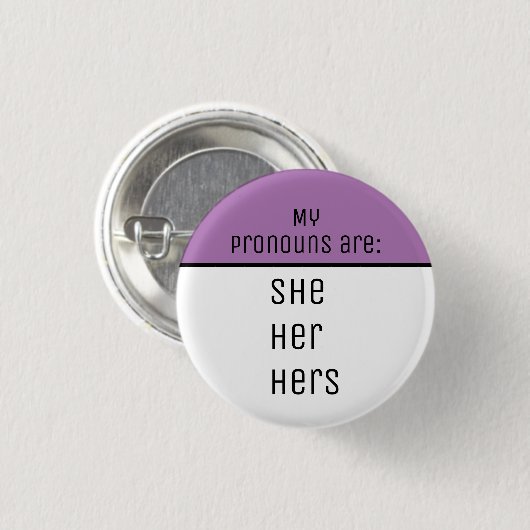 Meine Pronomen sind ihre Hure Button (Vorne & Hinten)
