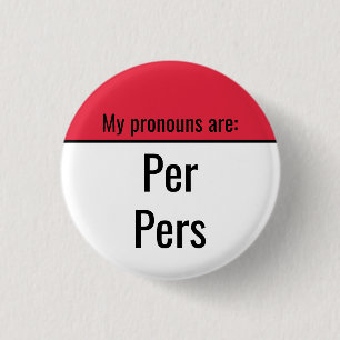 Meine Pronomen sind Per Pers Button