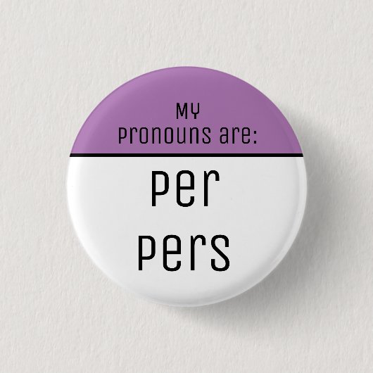 Meine Pronomen sind Per Pers Button (Vorderseite)