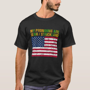 Meine Pronomen sind Sean Strickland Vintag America T-Shirt