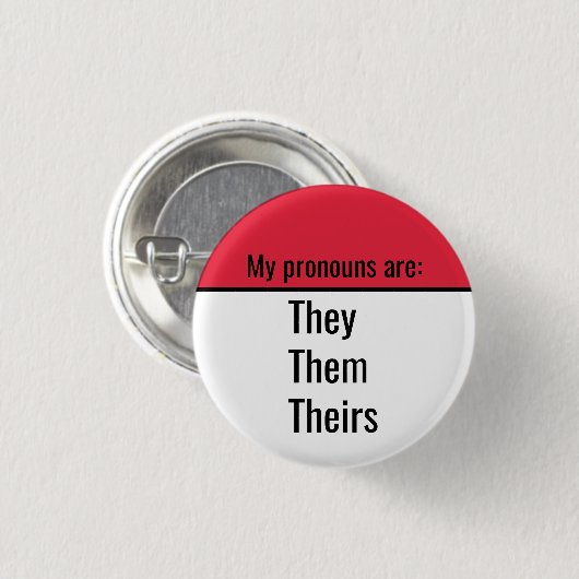 Meine Pronomen sind sie ihre Button (Vorne & Hinten)