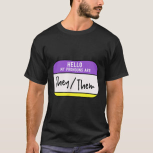 Meine Pronomen Sind Sie Sie Geschlecht Nichtbinär T-Shirt