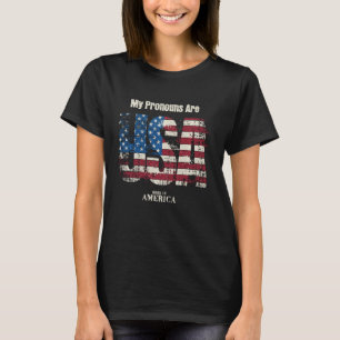 Meine Pronomen sind USA 4. Juli Celebration Proud T-Shirt