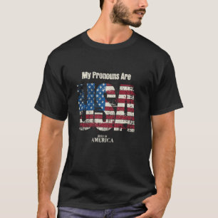 Meine Pronomen sind USA 4. Juli Celebration Proud T-Shirt