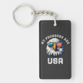 Meine Pronomen Sind USA Schlüsselanhänger