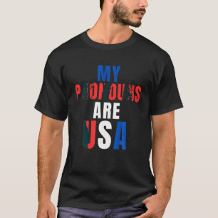 Meine Pronomen sind USA Wir Menschen 4. Juli Männe T-Shirt