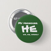 Meine Pronomina er Button (Vorne & Hinten)