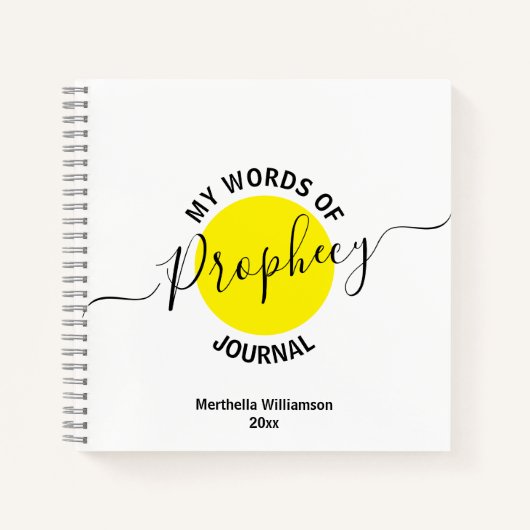 Meine Prophezeiungszeitschriften Notizblock (Vorderseite)