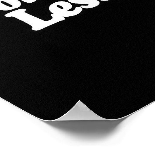 MEINE PRÜFERGEBNISSE SAGTEN LESBIAN POSTER (Ecke)