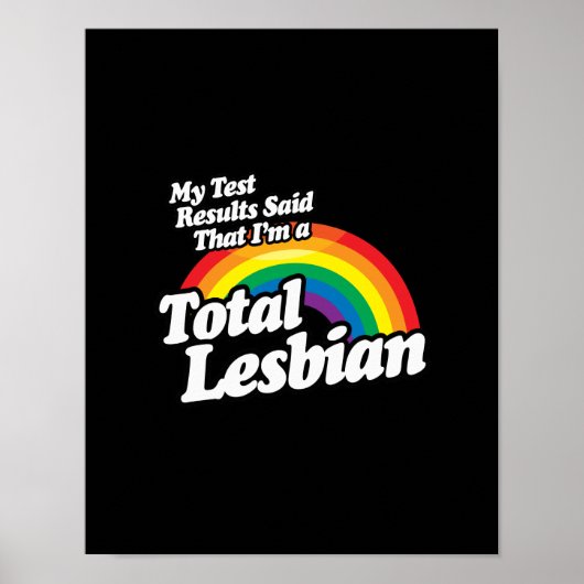 MEINE PRÜFERGEBNISSE SAGTEN LESBIAN POSTER (Vorne)