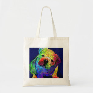 meine psychedelische Bulldoggentasche Tragetasche