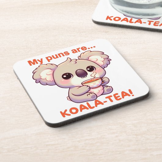 Meine Pullover sind Koala-Tee! Niedlicher Koala Dr Getränkeuntersetzer (Linke Seite)