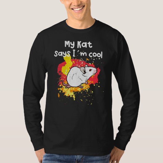 Meine Ratte sagt, ich bin Cool T-Shirt (Vorderseite)