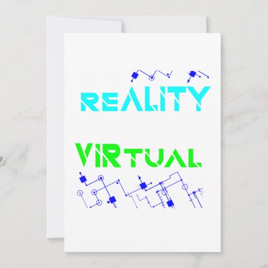 Meine Realität ist, dass Virtual Gamer Gaming VR G Einladung (Vorderseite)
