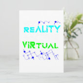 Meine Realität ist, dass Virtual Gamer Gaming VR G Einladung (Stehend Vorderseite)