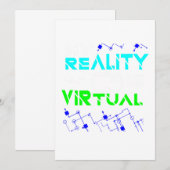 Meine Realität ist, dass Virtual Gamer Gaming VR G Einladung (Vorne/Hinten)