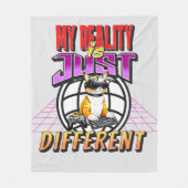 MEINE REALITÄT IST NUR ANDERS! FLEECEDECKE (Vorderseite)