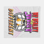 MEINE REALITÄT IST NUR ANDERS! FLEECEDECKE (Vorderseite (Horizontal))