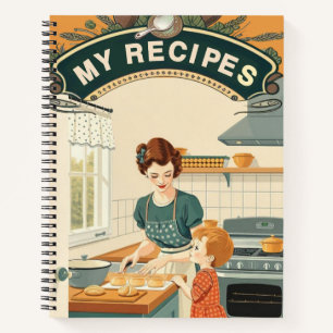 Meine Recipes vintage Notizblock