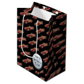 Meine Red Corvette Geschenktasche Mittlere Geschenktüte (Vorderseite Schrägansicht)